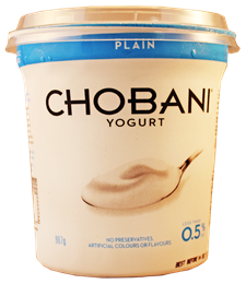 Picture of CHOBANI YOGURT PLAIN  0.5% FAT 907g