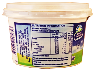Picture of DAIRY FARMERS SOUR CREAM 250g