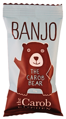 Picture of THE CAROB KITCHEN BANJO THE CAROB BEAR CHOCOLATE 15g