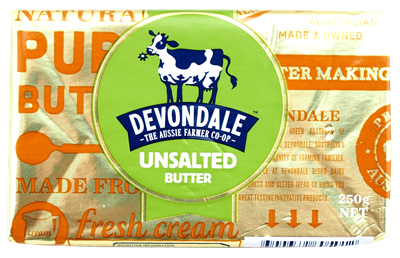 Picture of DEVONDALE UNSALTED BUTTER 250g
