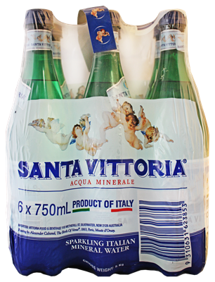 Picture of SANTA VITTORIA SPARKING ITALIAN MINERAL WATER 6x750ml
