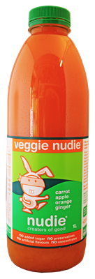 Picture of VEGGIE NUDIE carrot, apple, orange, ginger 1L