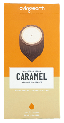 Picture of LOVING EARTH CARAMEL ORGANIC CHOCOLATE 80g