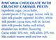 Picture of LINDT CRUNCHY CARAMEL MILK CHOCOLATE 100g