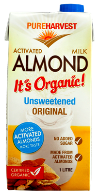 Picture of PURE HARVEST ACTIVATED MILK ALMOND UNSWEETENED 1L