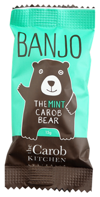 Picture of THE CAROB KITCHEN BANJO THE MINT CAROB BEAR 15g