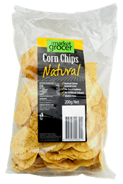 Picture of THE MARKET GROCER CORN CHIPS NATURAL 200g