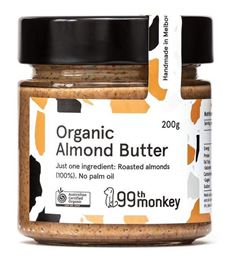 Picture of 99th MONKEY ORGANIC ALMOND BUTTER 200G