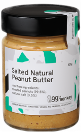 Picture of 99th MONKEY SALTED NATURAL PEANUT BUTTER 325G