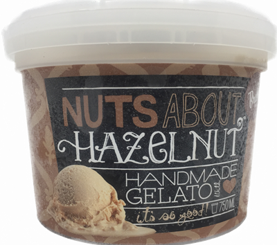 BRAVO GELATO NUTS ABOUT HAZELNUT 750ML : Fruitologist