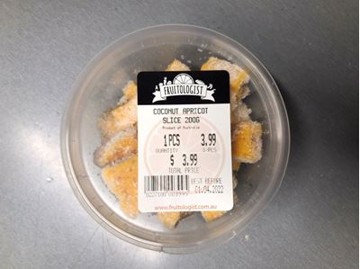 Picture of FRUITOLOGIST COCONUT APRICOT SLICE 200G