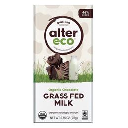 Picture of ALTER ECO GRASS FED MILK CHOC 46% 75G