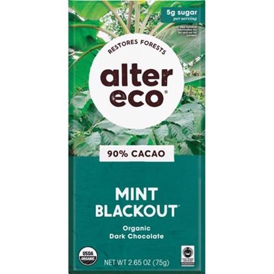 Picture of ALTER ECO MINT BLACKOUT 90% VEGAN 75G